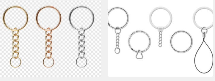 Metal Keychain Set